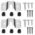 thumbnail image 3 of Dart Board Mounting Bracket Kit Heavy Duty Steel Wall Hanging Hardware Fixer (silver+black ), 3 of 11