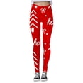 thumbnail image 2 of WILLBEST Leggings con Estampado Navideño para Mujer, Pantalones de Yoga de Cintura Alta para Entrenar, Fitness, Correr, Cómodos, Elásticos Y Suaves, 2942 Mediana, 2 of 4