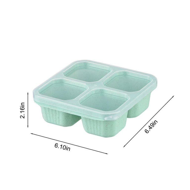 Buy Snack Containers, 4 Pack Reusable Lunchable Container, 4 Compartments  Meal Prep Lunch Containers for Kids Adults, Bento Snack Box, Divided Food  Storage Containers for School, Work and Travel Online at desertcartINDIA