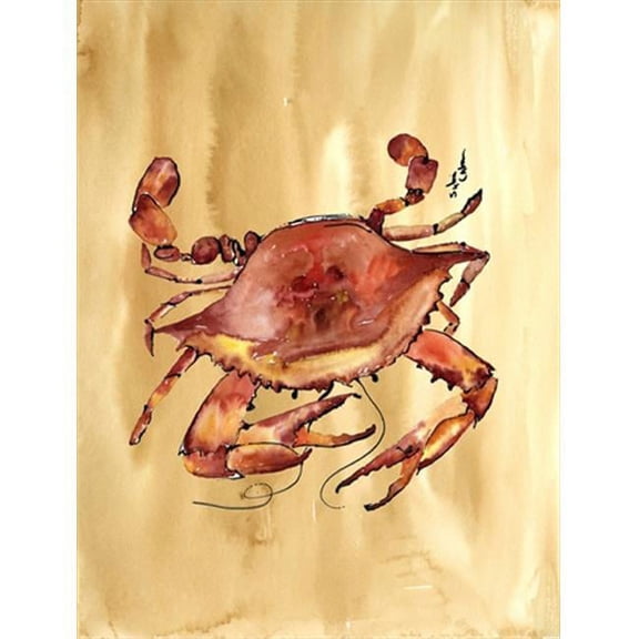 11 x 15 in. Crab Flag Garden Size