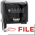 thumbnail image 1 of Large Self-Inking File with Envelope Stamp, Trodat Printy 4913, Press and Print Stamping, Impression Size 7/8" x 2-1/4", Up to 10,000 Impressions - Red Ink, 1 of 10