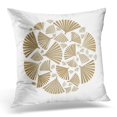 thumbnail image 1 of BOSDECO White Fans Folding with Japanese Pattern for Page Design Accessory Pillowcase Pillow Cover Cushion Case 20x20 inch, 1 of 1