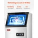 thumbnail image 2 of VEVOR Máquina para fabricar hielo comercial de gabinete independiente, 80 lb/24 h, 36 cubitos de hielo, 2 of 9