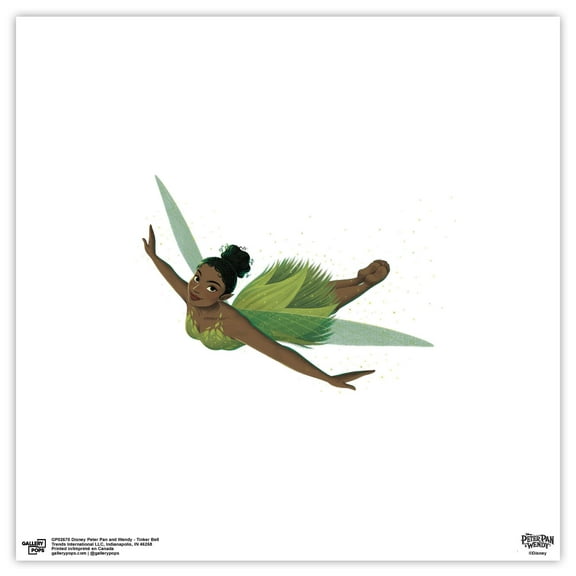 Gallery Pops Disney Peter Pan & Wendy - Tinker Bell Wall Art, Unframed Version, 12" x 12"