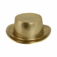 thumbnail image 3 of Figurine Metal and Aluminum Boho Glam Hat Design 8" Gold Metallic Decorative Accent for Home Office Living Room Decor, 3 of 12