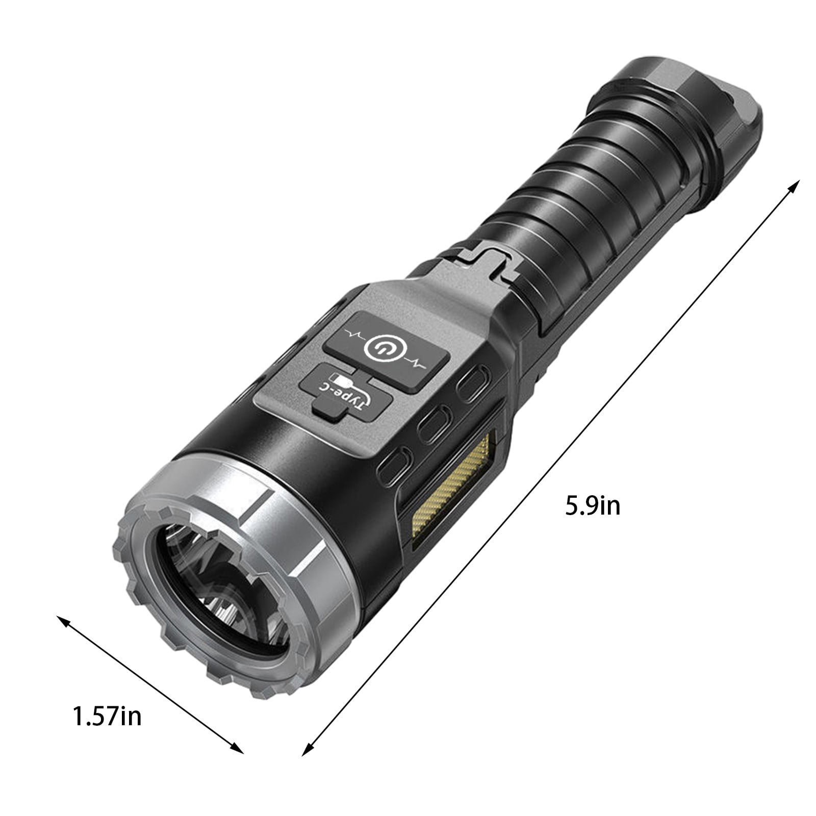 Clearance! Antqov Led Flashlight, Rechargeable Flashlights High Lumens, Flash Light with COB Light Bright Flashlight for Outdoor Home, Hiking, Camping, Travel Supplies
