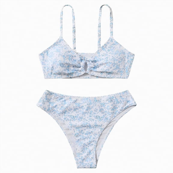 Zanarzt Bikinis for Teens Teen Girls Swimsuits Bikini Set Bathing Suits Two Piece Swimwear Cute Bathing Suit 9-11 Years,White