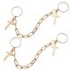 thumbnail image 4 of AURARMLET 2Ud Anillos De Cruz Dorados De Aleación Ajustables Joyería Para Uso Decorativo, 4 of 6