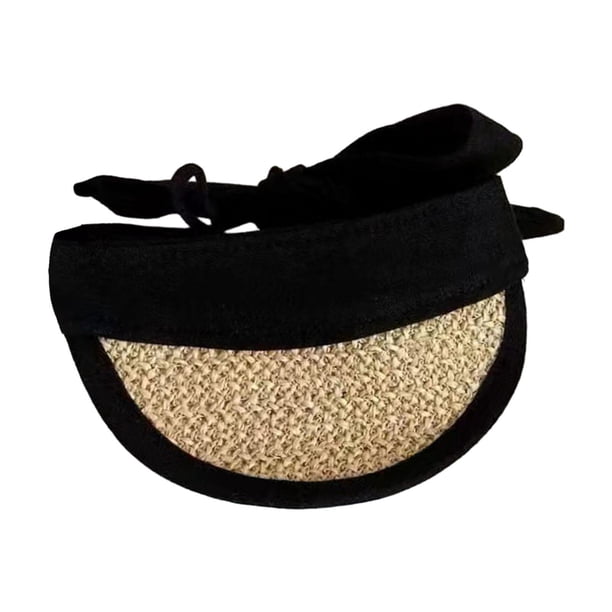 Gorra de ala ancha con visera para mascotas, ajustable, para perros pequeños y medianos, transpirable negro