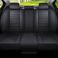 thumbnail image 2 of Car Seat Covers Fit for Dodge Journey 2011-2020: 5 Seats Faux Leather Waterproof Seat Protectors (Black) - 2 Rows, 2 of 7