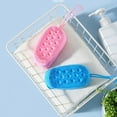 thumbnail image 6 of Silicone Body Scrubber Shower Exfoliating Scrub Sponge Bubble Bath Brush Massager Skin Cleaner Cleaning Pad Bathroom Accessories, 6 of 13