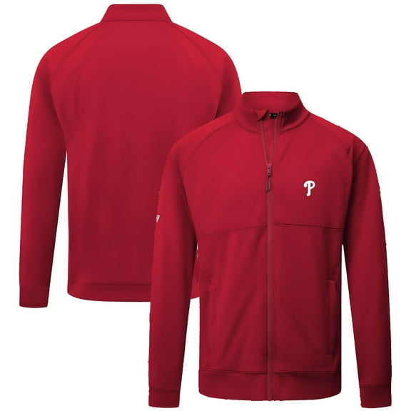 Men's Levelwear Red Philadelphia Phillies Form Insignia Full-Zip Jacket