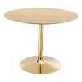 thumbnail image 2 of Modway Verne Round Wood Grain 40" Dining Table in Gold Natural, 2 of 6
