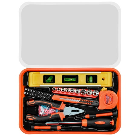 

SOLUDE 76-Piece Small Tool Set Home Tool Kit for Starter & Beginner Mini Tool Kit for Household & DIY Projects