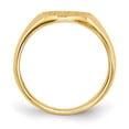 thumbnail image 7 of Auriga Fine Jewelry 14K Yellow Gold 8.5x8.5 mm Closed Back Signet Ring for Women Size 3, 7 of 7