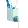 thumbnail image 1 of Soporte de pared para cepillo de dientes para baño, caja de almacenamiento con ventosa multifuncional, gancho para colgar, cepillo de dientes eléctrico, pasta de dientes, maquinill, 1 of 5