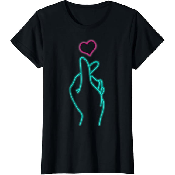 K-Pop Heart Hand Symbol K-Drama Gift T-Shirt