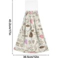 thumbnail image 3 of SKYSONIC 2 PCS Absorbent Hand Towels, Hot Drink Coffee Love Heart Bathroom Hand Towels with Hanging Loop, Hanging Kitchen Hand Towels, Quick Dry Microfiber Hand Towels Hand Bath Towel, 12"x17", 3 of 6