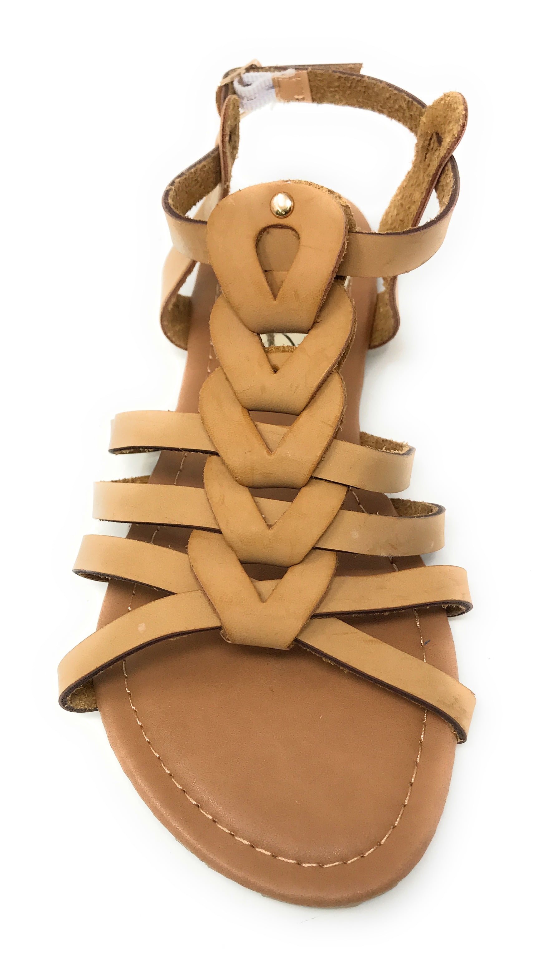 Victoria K Women's Gladiator Multi Loops Braid Sandals