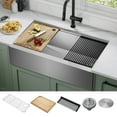 thumbnail image 2 of KRAUS Kore 36" Modern Farmhouse Workstation 16 Gauge Single Bowl Stainless Steel Kitchen Sink with Accessories, 2 of 8