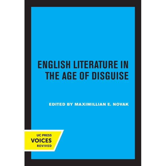 Clark Library Professorship, UCLA English Literature in the Age of Disguise, (Paperback)