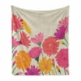 thumbnail image 1 of Aster Soft Flannel Fleece Throw Blanket, Vintage Summer Daisies Bouquet Blossom Beauty Wedding Anniversary Marigold Flora, Cozy Plush for Indoor and Outdoor Use, 50" x 60", Multicolor, by Ambesonne, 1 of 6