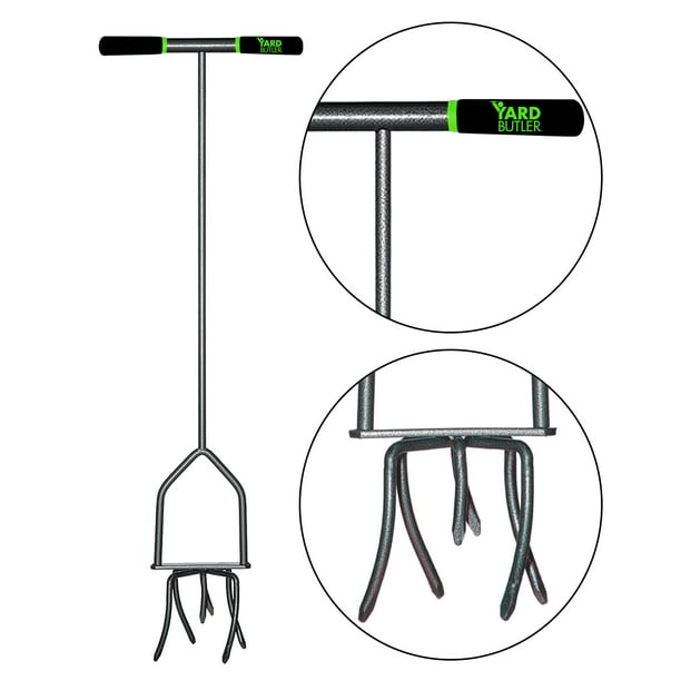 Yard Butler Twist Tiller garden cultivator & hand tiller heavy duty