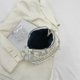 thumbnail image 3 of Bolso de hombro de moda para mujer Bolso bandolera de nubes Bolso de perlas plisado (Blanco), 3 of 5