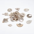 thumbnail image 5 of Wooden Dangle Earring Making Kit 48 pcs 12 Styles Wooden Filigree Pendants 50 Pairs 2 Colors Earring Hook 100 pcs 5mm Jump Ring DIY, 5 of 8