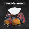 thumbnail image 4 of Kdxio Abstract Pattern Penguin Print Tissue Box Cover,Modern PU Leather Rectangular Tissue Box Holder for Bathroom Living Room Bedroom Office Desk Car Home, 4 of 6