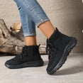 thumbnail image 5 of SCHUHLAND Women's Casual Solid Hiking Sneakers with Soft Sole, Non-Slip, Lace Up, Round Toe, Thick Bottom, Medium Heel, 5 of 16