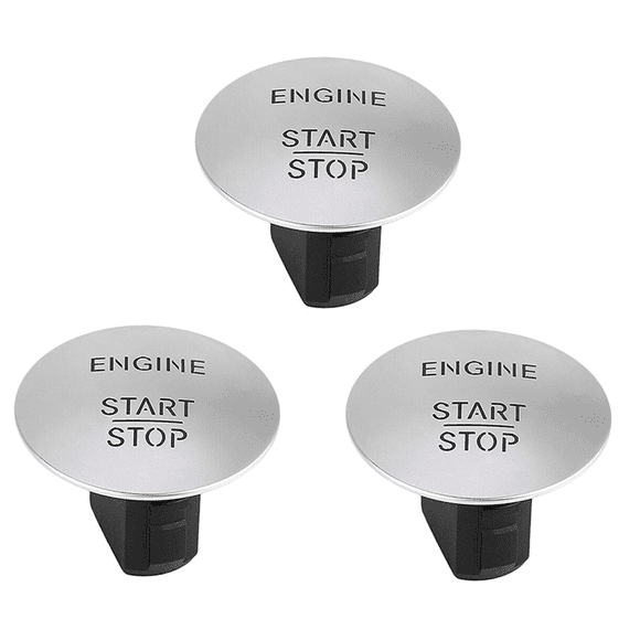 3X for Push to Start Button Keyless Go Engine Start Stop Push Button
