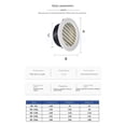 thumbnail image 5 of Cubierta de rejilla de ventilación redonda de 6 pulgadas con malla de pantalla incorporada para ventilación del hogar, baño, oficina, cocina, 1 paquete, ABS, blanco, 5 of 5