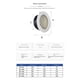 thumbnail image 5 of Cubierta de rejilla de ventilación redonda de 6 pulgadas con malla de pantalla incorporada para ventilación del hogar, baño, oficina, cocina, 1 paquete, ABS, blanco, 5 of 5