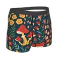 thumbnail image 3 of Balery Berries and Flowers Men's Boxer Briefs, Soft and Breathable Cotton Underwear with nylon Waistband-Medium, 3 of 9