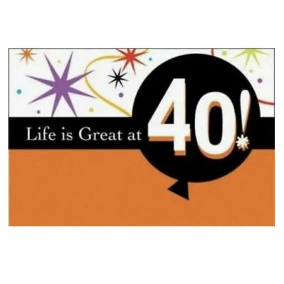 40th Birthday Party - Life is Great 40 Invitations