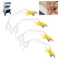 thumbnail image 1 of Cable de Plomo de Electrodo, 20 PC Cable de Plomo de Electrodo Amarillo para Terapia Digital, 1 of 7