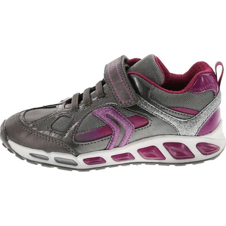 

Geox Girls Shuttle Junior Fashion Sneakers Silver/Purple 24