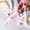 thumbnail image 2 of Food Grade Pink Pastry Syringe Kit with Nozzles Set, 2 of 5