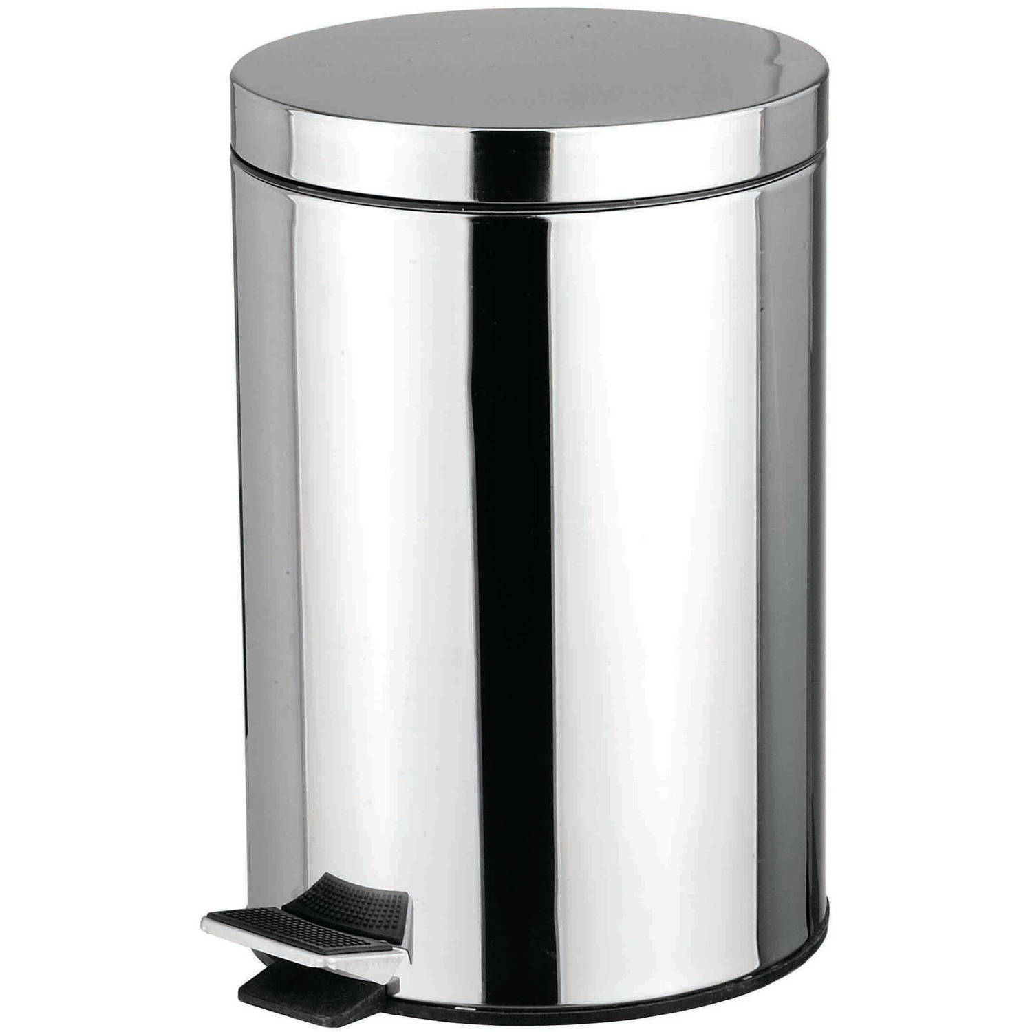 Home Basics 12 L Stainless Steel Waste Basket