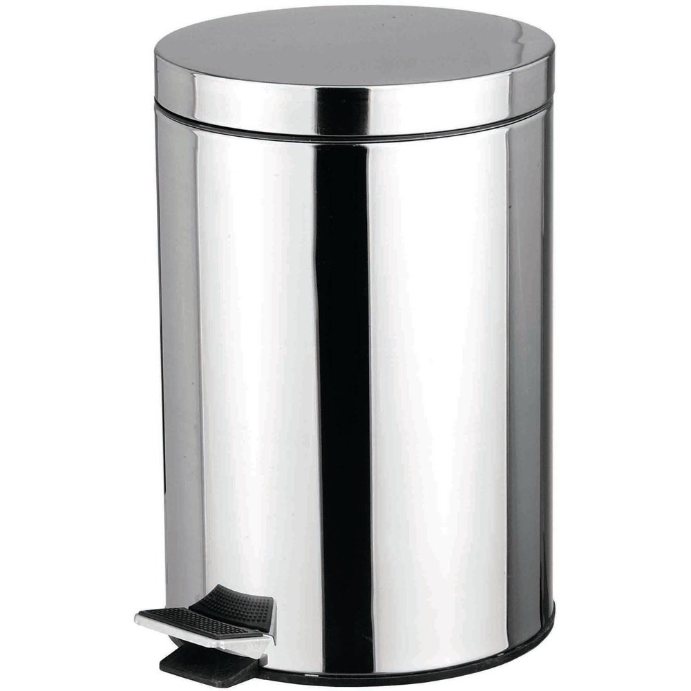 Home Basics 12 L Stainless Steel Waste Basket