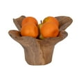 thumbnail image 2 of Decorative Bowl Teak Wood Sculptural Design - Casual Finish for Home, Office, Living Room or Bedroom Decor Accent Piece - Handcrafted Natural Display for Rustic Style Spaces - 8" Brown, 2 of 9