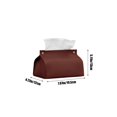thumbnail image 3 of Dvruxg Leather Tissue Box with Pull-out Design for Bedroom, Living Room and Travel Use, Multi-functional Desktop Tissue Organiser, 3 of 5