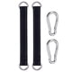 thumbnail image 2 of de 2 correas colgantes para árboles Instalación rápida y fácil con mosquetones Mosquetones Correas para columpio de árboles resistentes para colum Macarena columpios para árboles, 2 of 8