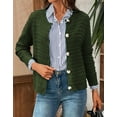 thumbnail image 2 of Coglid Textured Knit Cardigans for Womens with Button-Down Front Classic Design Fall Winter Sweaters for Womens Solid Color Cardignas for Ladies, 2 of 6