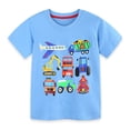 thumbnail image 6 of Gubotare Shirts for Kids Toddler Boys Shirts Soft Crewneck Short Sleeve Shirt Basic Tee Tops 3T 4T (Light Blue,3-4 Years), 6 of 7