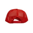 thumbnail image 3 of Top Headwear Youth Unisex Kids Snapback Trucker Cap, Red, 3 of 3