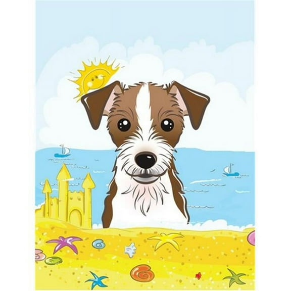 Jack Russell Terrier Summer Beach Flag Garden