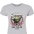 thumbnail image 3 of Star Wars - Valentine Yoda One For Me - Juniors Fitted Graphic T-Shirt, 3 of 5