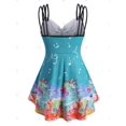 thumbnail image 2 of Talla grande Unicornio Notas musicales TRIPLE Strap Cami Top Rosegal Camisetas sin mangas de talla grande, 2 of 5